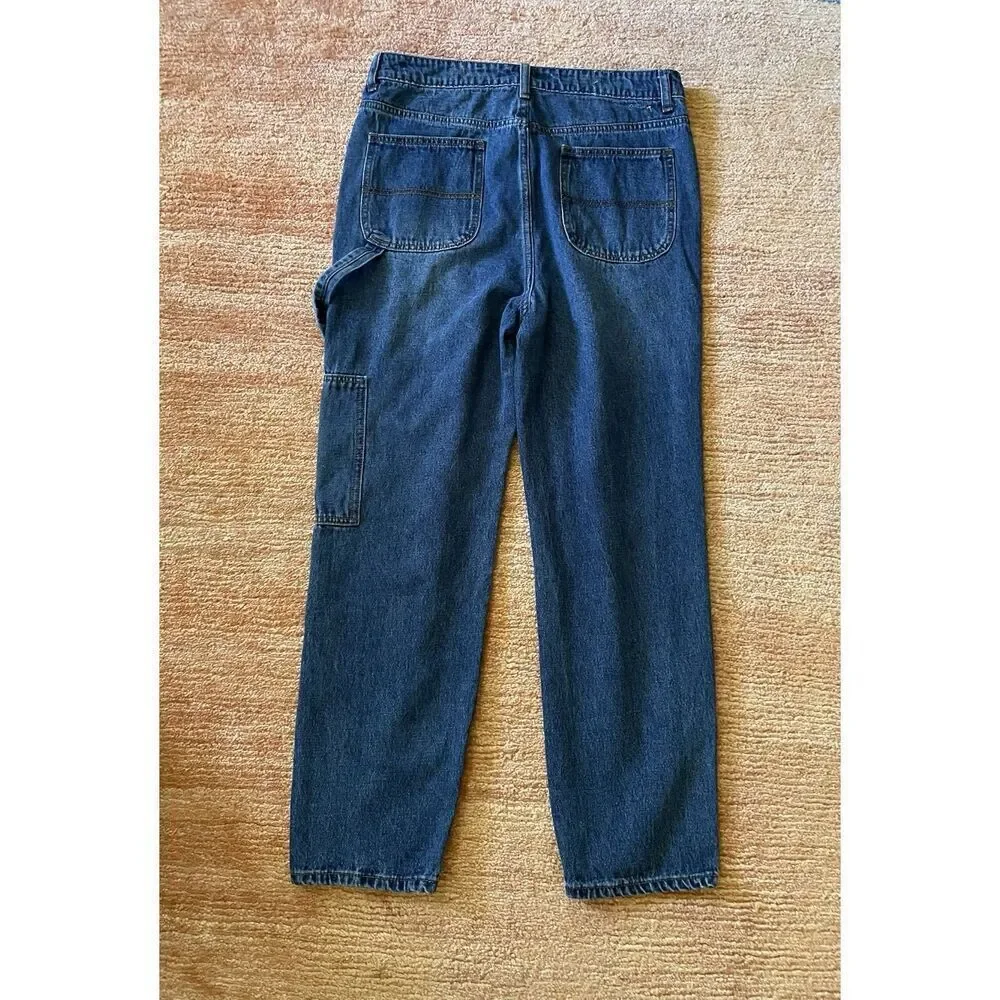 Monkey Ride High Rise Carpenter Jeans Womens 9 Cargo Mom Origional Vintage - Picture 5 of 6